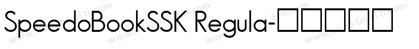 SpeedoBookSSK Regula字体转换
